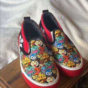 Pokemon Red Multi-Character Kids Sneakers
